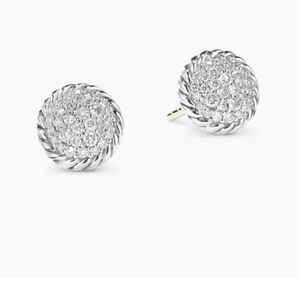 David Yurman Chatelaine collection diamond  stud earrings💕DY stamp